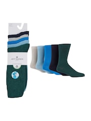 Jeff Banks Blue Cotton Leisure Socks - Image 3 of 5