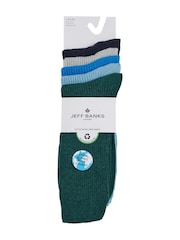 Jeff Banks Blue Cotton Leisure Socks - Image 4 of 5