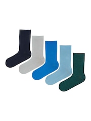 Jeff Banks Blue Cotton Leisure Socks - Image 5 of 5