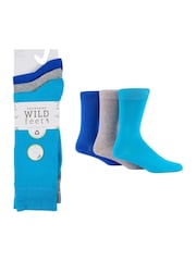 Wild Feet Orange Bamboo Pop Colour Socks - Image 3 of 7