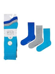Wild Feet Orange Bamboo Pop Colour Socks - Image 4 of 7