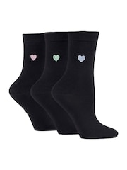Wild Feet Bamboo Viscose Embroidered Crew Socks - Imagen 1 de 7