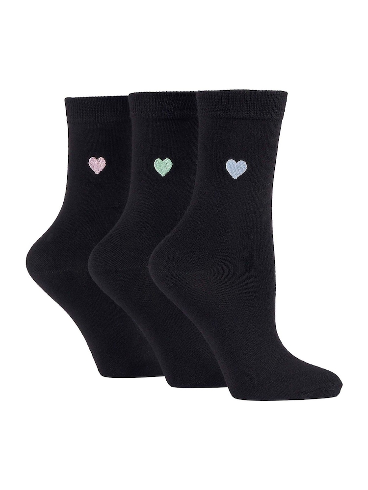 Wild Feet Bamboo Viscose Embroidered Crew Socks - Imagen 1 de 7
