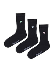Wild Feet Bamboo Viscose Embroidered Crew Socks - Imagen 7 de 7