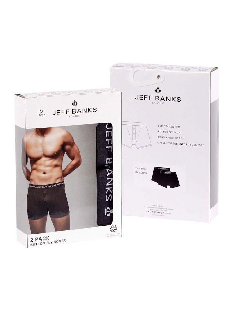 Jeff Banks Button Fly Boxers - صورة 2 من 4
