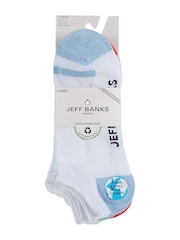 Jeff Banks White Cotton Trainer Socks - Image 5 of 6
