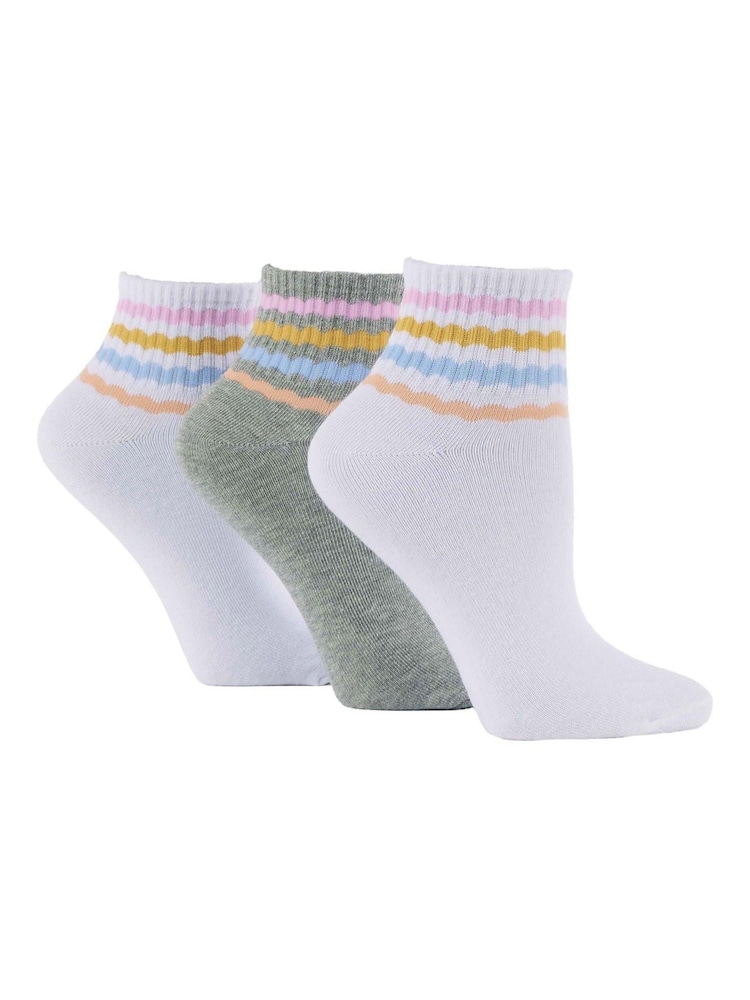 Wild Feet Quarter Length Sporty Crew Socks - Imagen 1 de 7