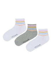 Wild Feet Quarter Length Sporty Crew Socks - Imagen 2 de 7