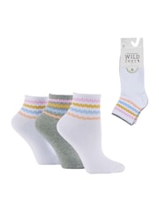 Wild Feet Quarter Length Sporty Crew Socks - Imagen 7 de 7