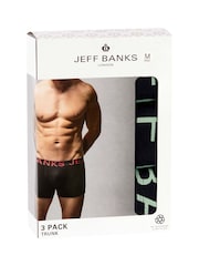 Jeff Banks Black Low Rise Cotton Fashion Trunks - Image 3 of 16