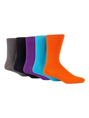 Jeff Banks Orange Cotton Leisure Socks - Image 1 of 5