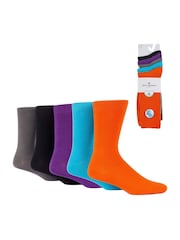 Jeff Banks Orange Cotton Leisure Socks - Image 2 of 5