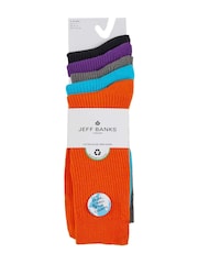 Jeff Banks Orange Cotton Leisure Socks - Image 3 of 5
