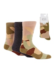 Wild Feet Green Camo Crew Socks - Image 5 of 5
