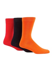 Wild Feet Pink/Orange Bamboo Pop Colour Socks - Image 5 of 7