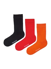 Wild Feet Pink/Orange Bamboo Pop Colour Socks - Image 6 of 7