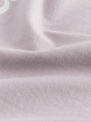 Lilac/Grey Oversized Graphic Print T-Shirt (3-16yrs) - Image 8 of 9
