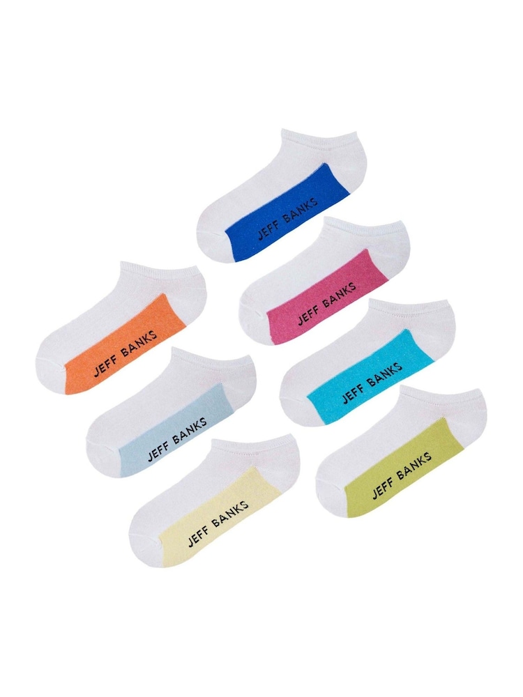 Jeff Banks White Off Cotton Trainer Socks - Image 6 of 6