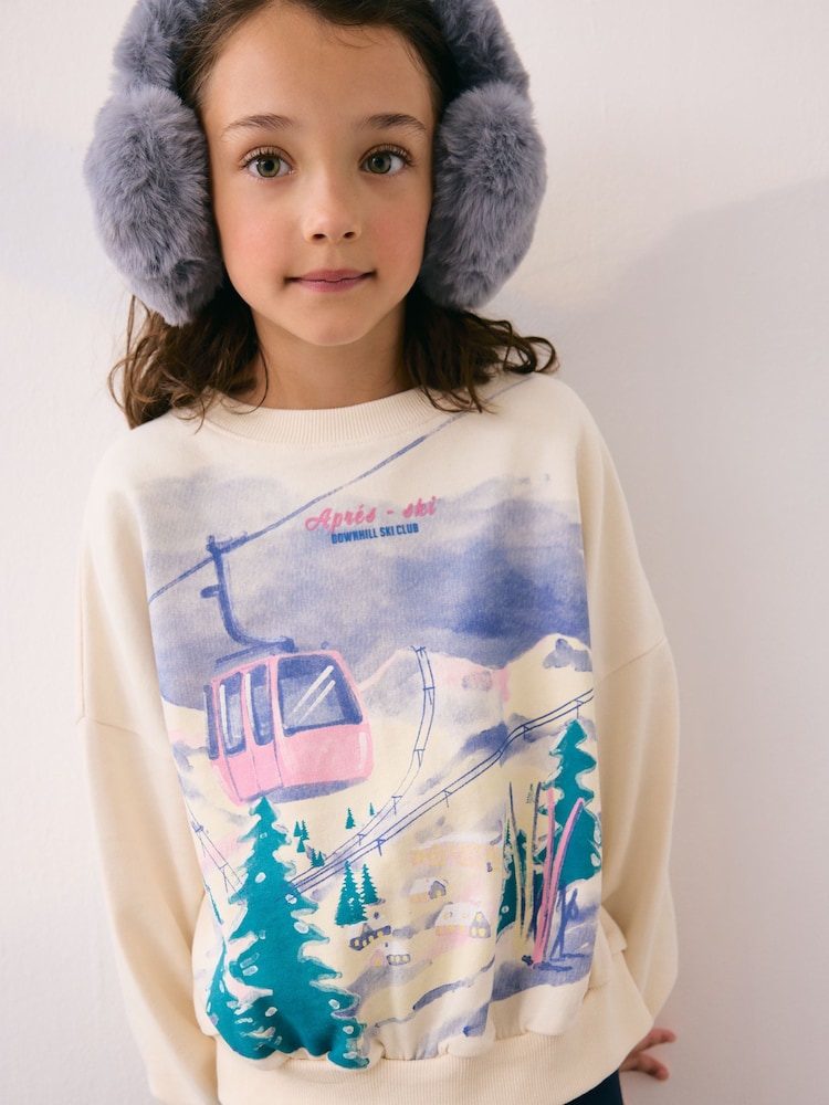 Ecru Aspen Long Sleeve Sweat Top (3-16yrs) - Image 1 of 7