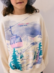 Ecru Aspen Long Sleeve Sweat Top (3-16yrs) - Image 2 of 7