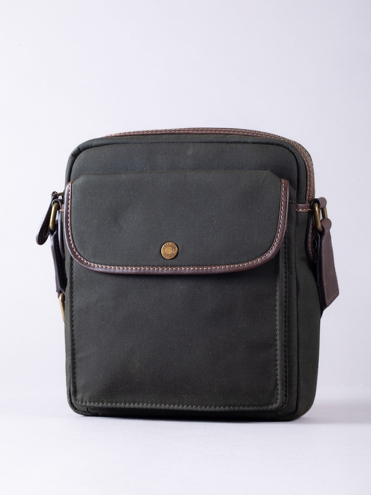 Lakeland Leather Dark Green Waxed Walton Rolltop Backpack - Image 1 of 7
