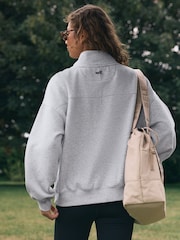 self. Grey Half Zip Sweatshirt - Image 3 of 7