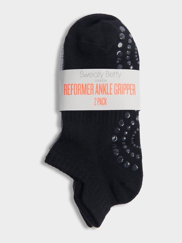 Negro - Sweaty Betty Reformer Ankle Gripper Socks 2 Pack - Imagen 2 de 2