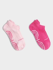 Sweaty Betty Pink Reformer Ankle Gripper Socks 2 Pack - Image 1 of 2