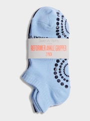 Sweaty Betty Blue Reformer Ankle Gripper Socks 2 Pack - Image 2 of 2