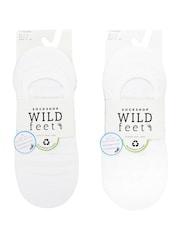 لون طبيعي - Wild Feet Low Cut No Show Mesh Liners Trainers Socks 6 Pack - صورة 2 من 5