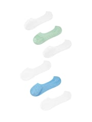 لون طبيعي - Wild Feet Low Cut No Show Mesh Liners Trainers Socks 6 Pack - صورة 3 من 5