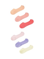 لون كريم طبيعي - Wild Feet Low Cut No Show Mesh Liners Trainers Socks 6 Pack - صورة 3 من 5
