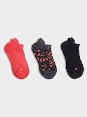 Sweaty Betty Chrome black Workout Trainers Socks 3 Pack - Image 1 of 2