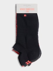 Sweaty Betty Chrome black Workout Trainers Socks 3 Pack - Image 2 of 2