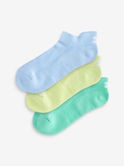 Sweaty Betty Light Blue Workout Trainers Socks 3 Pack - Image 1 of 4
