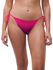 Chantelle Pink Pulp One Size Textured Low Rise Tie Side Bikini Briefs - Image 1 of 4