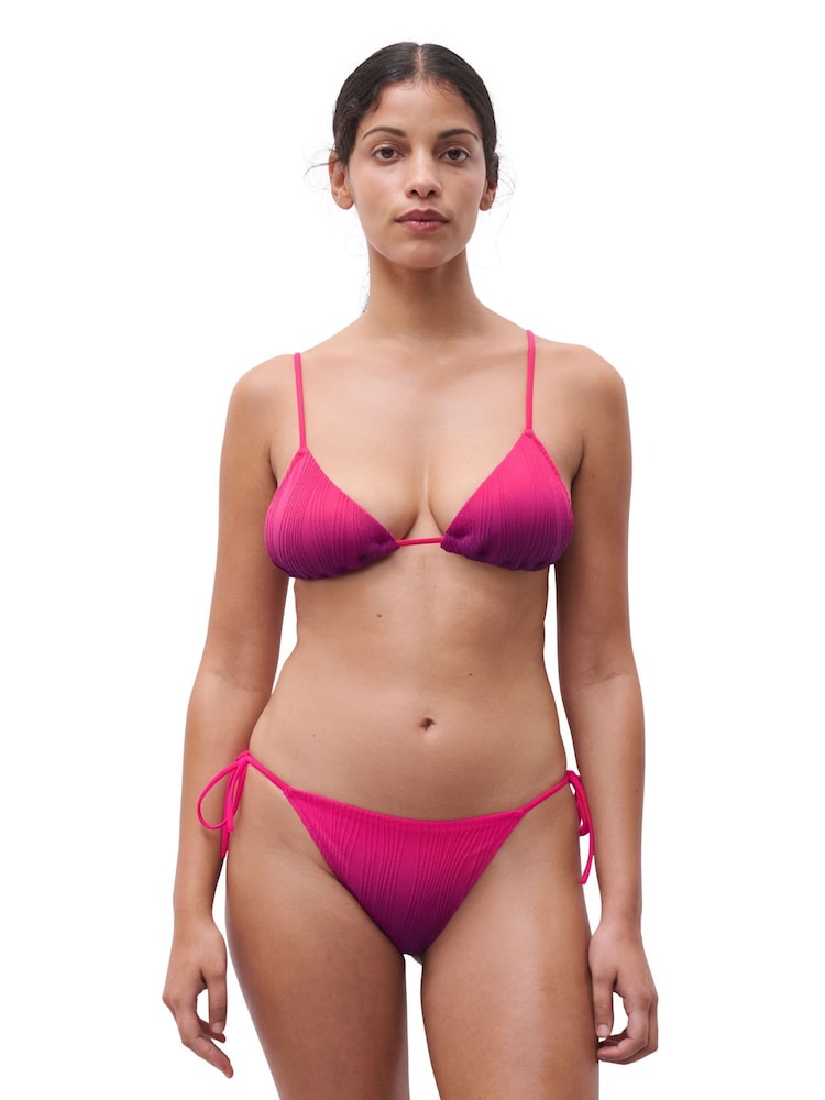 Chantelle Pink Pulp One Size Textured Low Rise Tie Side Bikini Briefs - Image 3 of 4