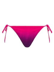 Chantelle Pink Pulp One Size Textured Low Rise Tie Side Bikini Briefs - Image 4 of 4