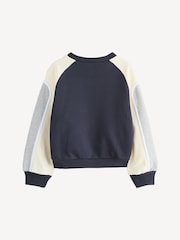 Marni Blue Logo Colourblock Dress With Peplum Hem Detail - Image 4 of 10