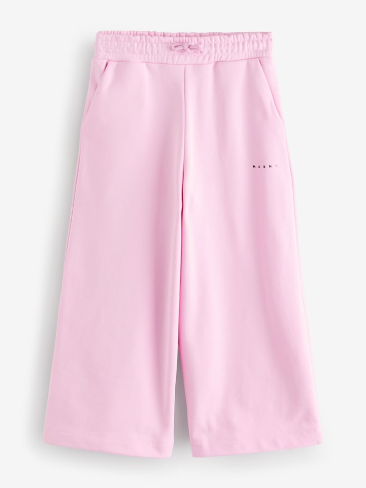 Marni Pink Logo Wide Leg Joggers - Image 1 of 5