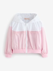 Marni Pink Colourblock Jacket With Logo - Image 1 of 5