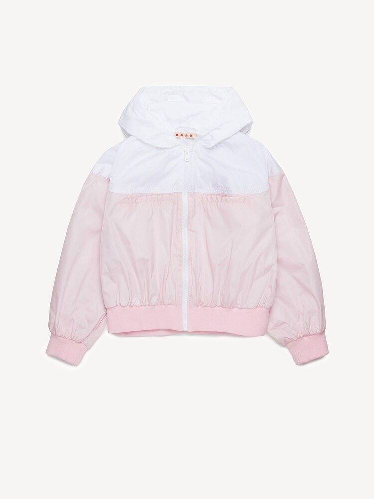 Marni Pink Colourblock Jacket With Logo - Image 2 of 5 Marni Pink Colourblock Jacket With Logo - Image 2 of 5