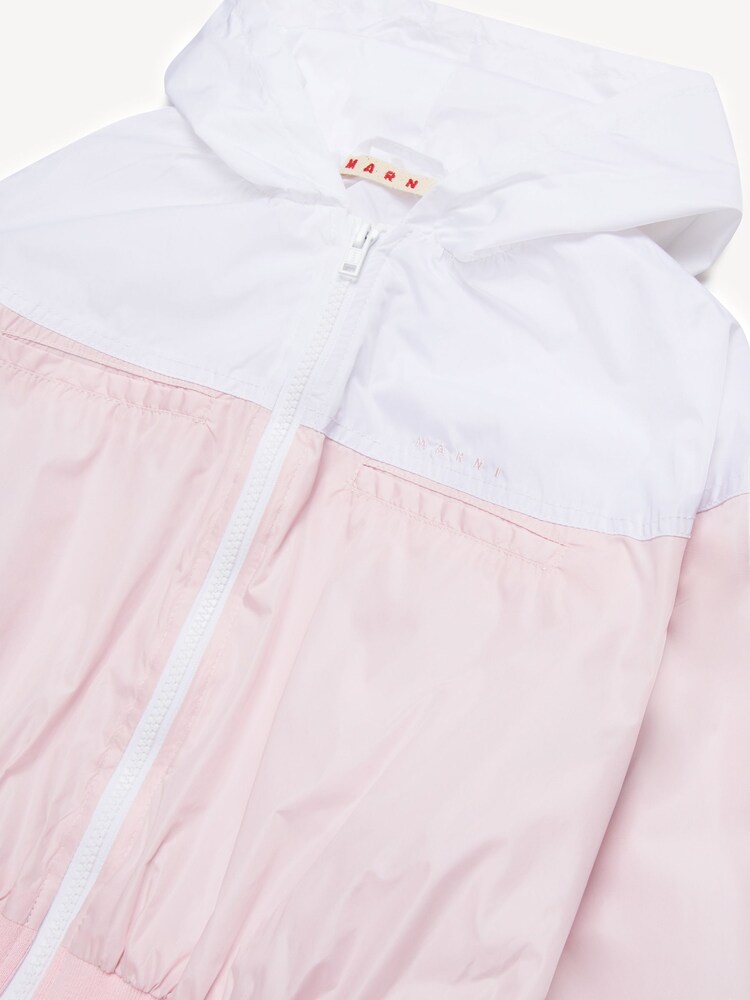 Marni Pink Colourblock Jacket With Logo - Image 5 of 5