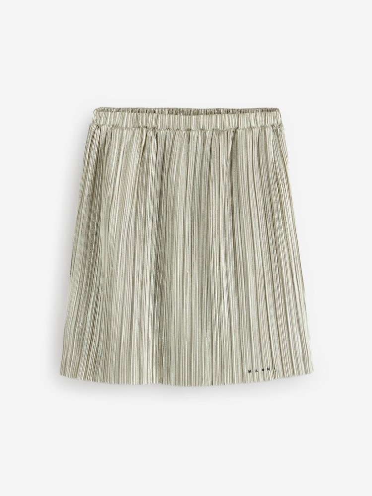 Marni Gold Plisse Occasion Skirt - Image 1 of 1