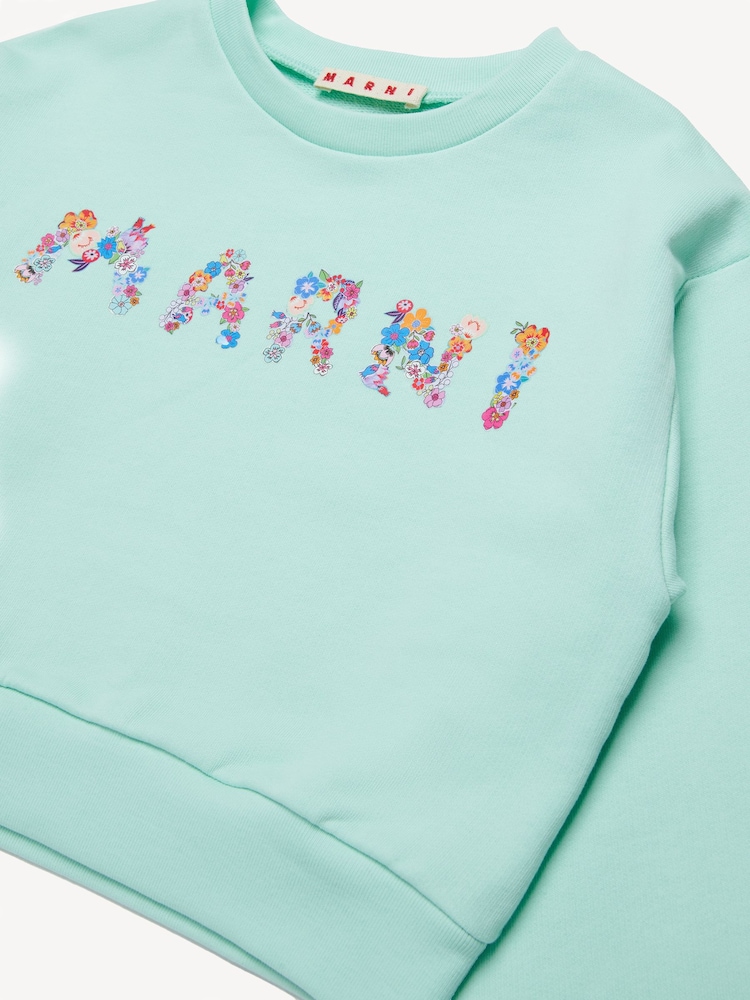 Marni Logo Cropped Sweatshirt - Image 4 of 4