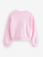 Marni Pink Logo Cropped Sweatshirt - Image 2 of 4