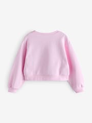 وردي - Marni Logo Cropped Sweatshirt - صورة 2 من 5