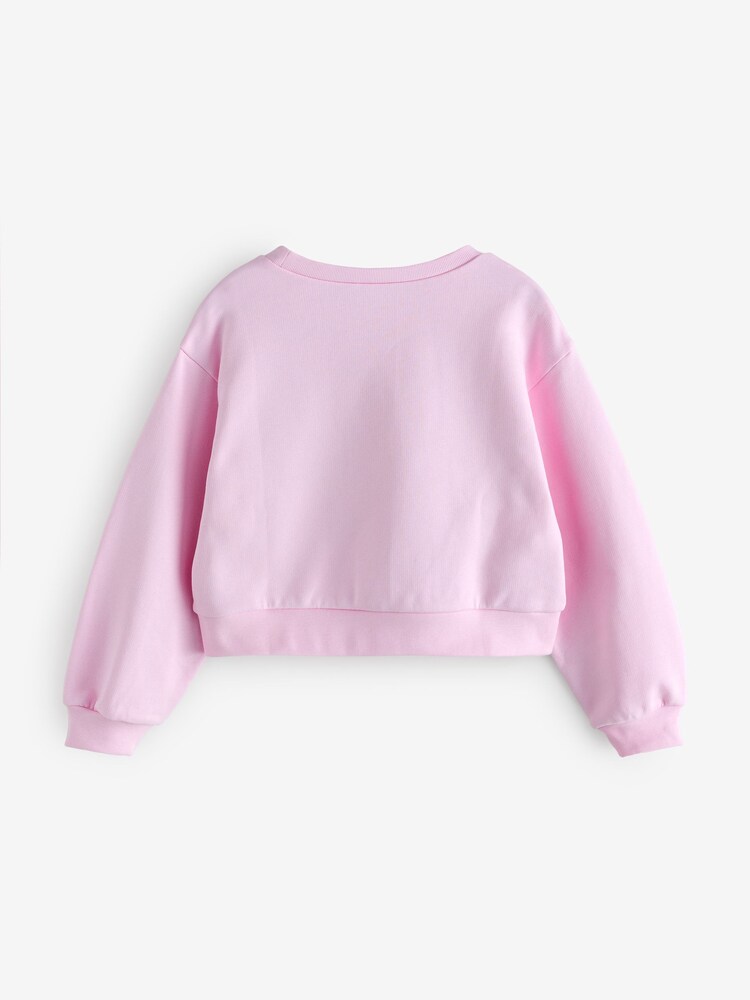 وردي - Marni Logo Cropped Sweatshirt - صورة 2 من 5