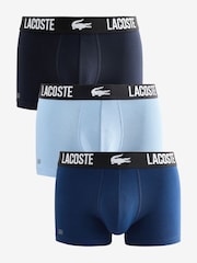 Lacoste Blue Boxers 3 Pack - Image 1 of 4