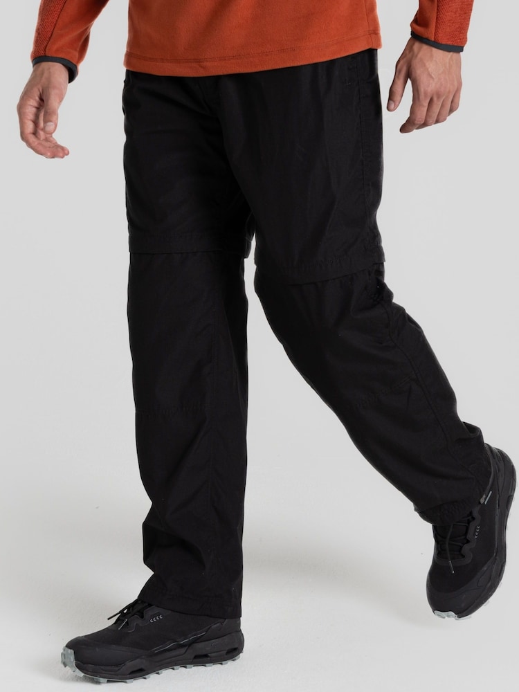 Craghoppers Kiwi Convertible Black Trousers - Image 1 of 10